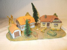 2 Häuser mit Garage auf Gipsplatte ( diese beim Abbau leider mittig gebrochen) s