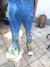 Damen Schlaghose Jeans Bootcut Hose Hüftjeans Stretchjeans Flared Weites Bein