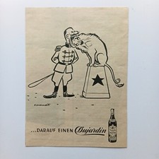 1954 Dujardin Weinbrand Uelzen Krefeld Spirituosen Werbung Werbeanzeige Reklame