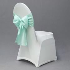 MINT Schleife Band Schleifenband Stuhlhussen Hussen Hochzeit Taufe Event Deko