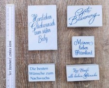 La Blanche * 5-teiliges Set * Stempel Feinkontur *Anlässe  Geburt Basteln * QVC