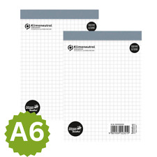 2 x Notizblöcke Notizblock Schreibblock Block kariert 48 Bl. 60g/m² DIN A6