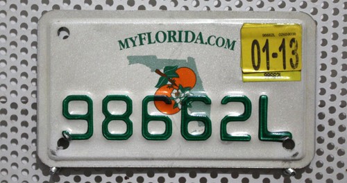 Florida motorrad nummernschild - florida, motorrad-nummernschild