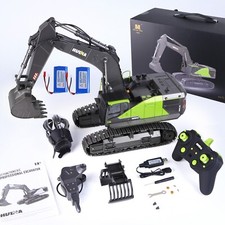 1:14  1593 4in1 RC Bagger Metall Ferngesteuerter Kettenbagger mit 2 Akku