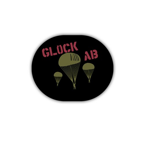 Aufkleber sticker glück - glück, ab
