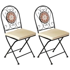 2er Mosaik Balkonstuhl