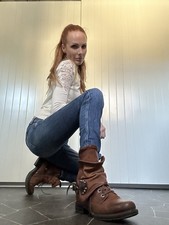 A.S. 98, Airstep, Stiefel, Boots, Stiefeletten, Biker, Braun, Leder, Gr.37