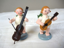 2 alte Erzgebirge Engel mit