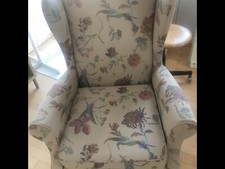 Sessel gebraucht stoff Blumenmuster