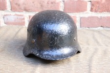 Stahlhelm M35 Wehrmacht 2.Weltkrieg Durchschuss