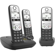Gigaset A690A Trio DECT/GAP Schnurloses Telefon analog  Anrufbeantworter Schwarz