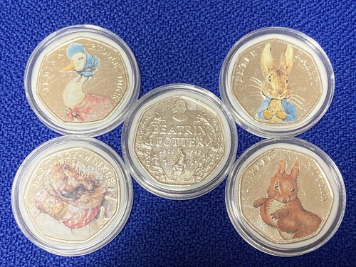 Beatrix potter 50p münze - potter,