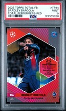 2023 Topps Total Football Bradley Barcola Total Performers Red #TP34 PSA 9 Mint