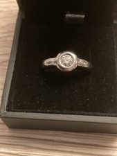 Weissgoldring 585 Mit