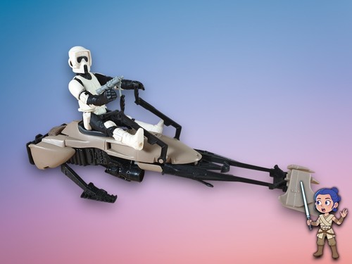 Speeder bike biker - biker, scout