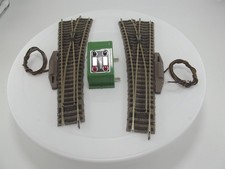 26) Fleischmann H0 Profi Gleis elektrisches Weichenpaar 6140 L+R + Stellpult