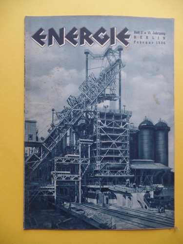 Energie 1936 heft der - energie,