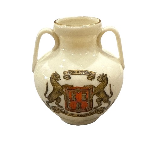 Crested china goss aberdeen - wh,