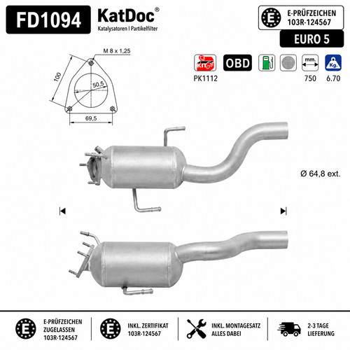 Dpf partikelfilter audi q7 - dpf,