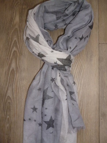 Schal,offen,lang,Viscose,Baumw