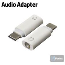 USB C auf 3,5mm Klinke Adapter für Musik Kopfhörer Audio Typ-C Weiß Stecker