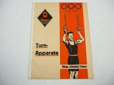 Emwe Turn Apparate Ringe Schaukel Trapez Katalog 1930er Jahre