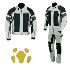 Motorradanzug Herren Motorradkombi Motorrad Jacke Hose Kombi Mit Protektoren