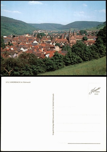 Ansichtskarte amorbach - ansichtskarte,