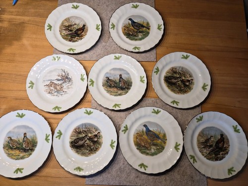 9er set vintage teller mit - vintage,