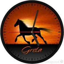 234 wanduhr pferd im - »,
