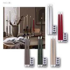 2er Set LED Stab-Kerzen FLAMME