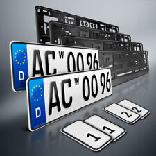 Komplett Set | Kfz Wechselkennzeichen + Halter | Nummernschilder | DHL-Versand