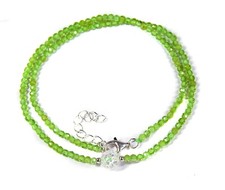 Heilstein Peridot Halskette