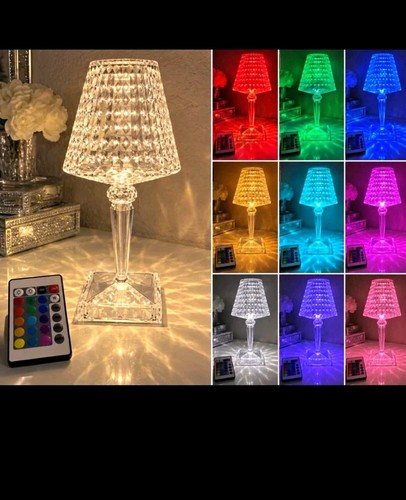 Led kristall tischlampe klar - led,