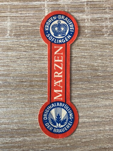 Bieretikett kronenbrauerei - bieretikett,