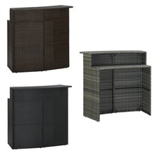 Garten Bartisch Poly Rattan