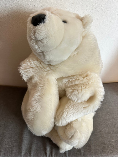 Eisbär kuscheltier liegend - eisbär,