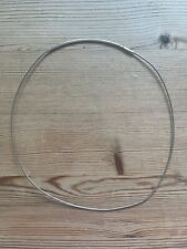 Halsreif, Stahlseil, silbern, 14 cm Durchmesser