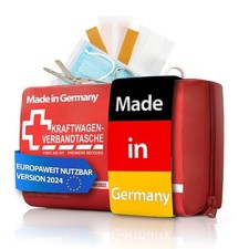 Verbandskasten Verbandstasche DIN13164 Auto 2025 Erste Hilfe Set für PKW Rot