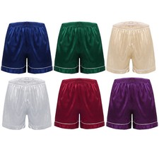 Herren Satin Pyjama Shorts Leicht Pyjamahose Locker Bottom Shorts Kurz