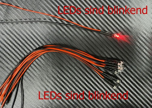 10x led 3mm - led, rot