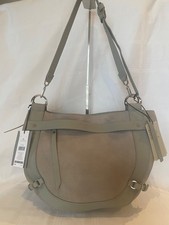 Liebeskind Leder Tasche Schultertasche Ibisco/ Suede  Neuw. hyena grey