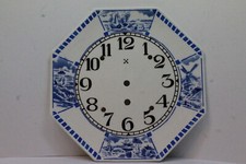 Pfeilkreuz Wanduhr Regulator 8 eckiger Keramik Zifferblatt ohne Uhrwerk Ø 26 cm