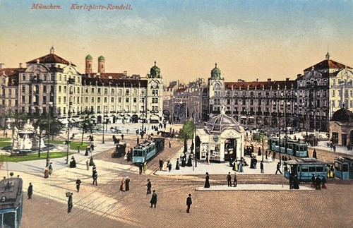 München karlsplatz - ak,