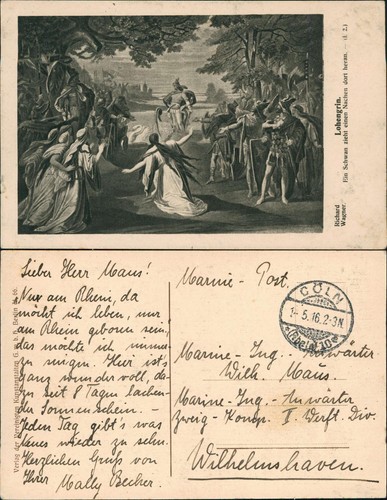 Ansichtskarte lohengrin ein - , lohengrin: