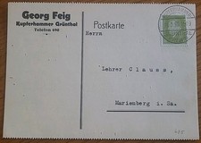Karte Kupferhammer Erzgebirge