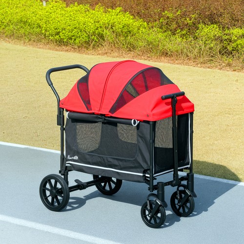 Pawhut hundewagen hundebuggy - pawhut,