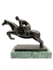 Jockey auf pferd - jockey,