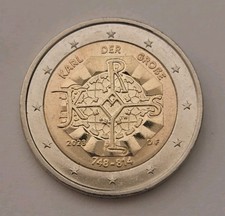 Karl der Große 2023 DF 2 Euro Münze Gedenkmünze Deutschland Fehlprägung