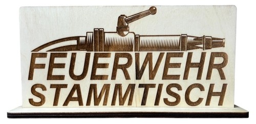 Feuerwehr stammtisch schild - feuerwehr,